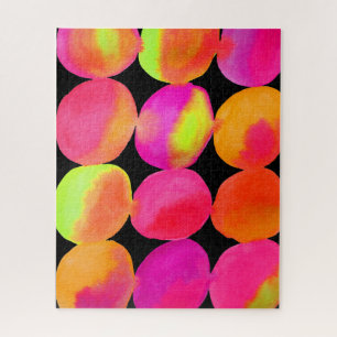 Abstract pop art colour blobs jigsaw puzzle