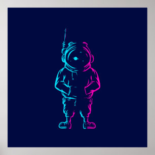 Abstract pop art Poster