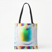 Abstract Popart Primary Rainbow Drink Tote