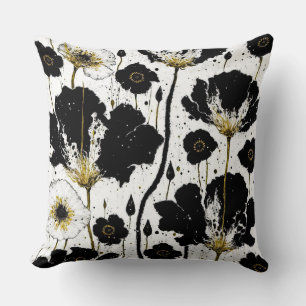 Abstract Poppies Cushion