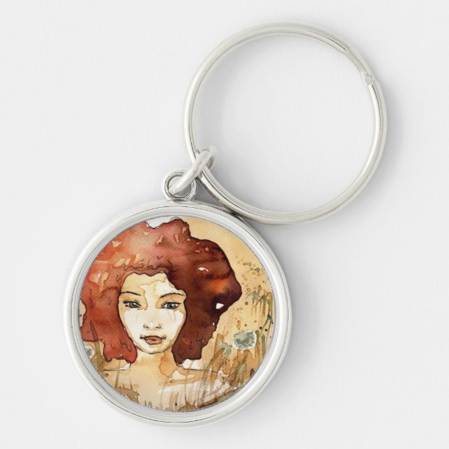 Abstract portrait 3 key ring (Front)