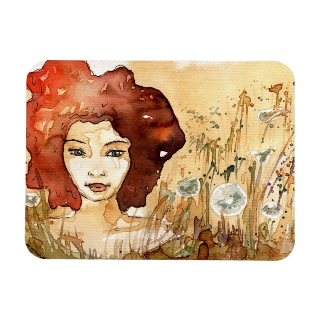 Abstract portrait 3 magnet (Horizontal)