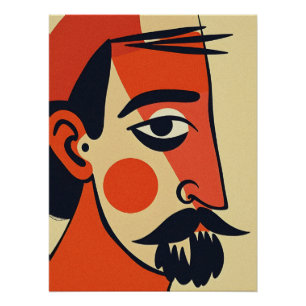 Abstract Portrait Art Poster