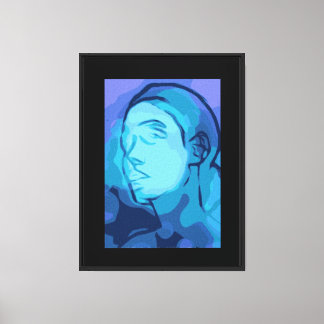 abstract portrait canvas print
