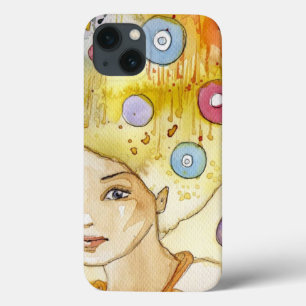 Abstract portrait iPhone 13 case