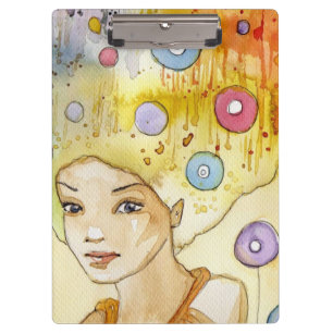 Abstract portrait clipboard