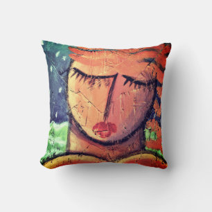 Abstract Portrait of a Woman Cushion