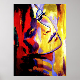 Abstract Portrait of a woman Painting - Art Prints