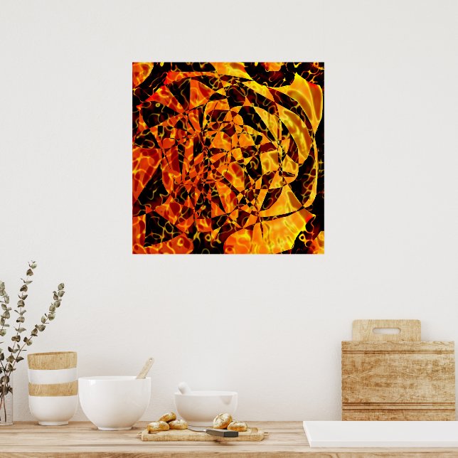 Abstract Portrait Poster (Kitchen)