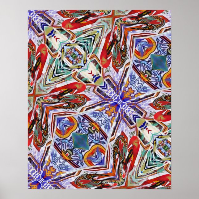 Abstract Portuguese designs Poster (Front)