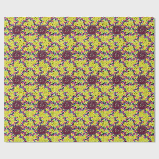 Abstract Poster Wrapping Paper (Flat)