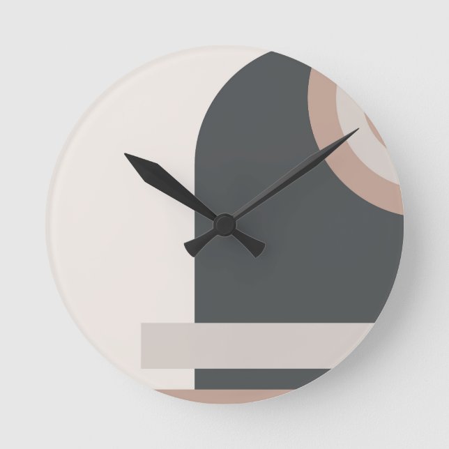 Abstract posters round clock (Front)