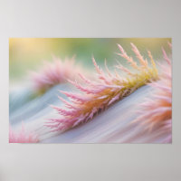 Abstract Prairie Flowers Field Tranquil Nature Art