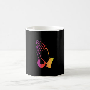 Abstract Praying Hands Illustration Coffee Mug