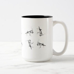 Abstract Praying Mantis Mug