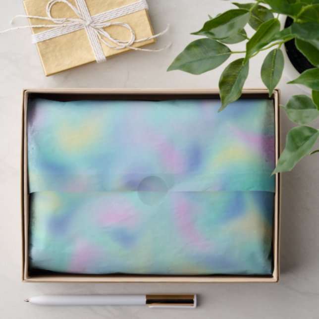 Abstract Pretty Pastel Swirls Pattern Tissue Paper (Gift)