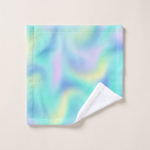 Abstract Pretty Pastel Swirls Pattern Wash Cloth