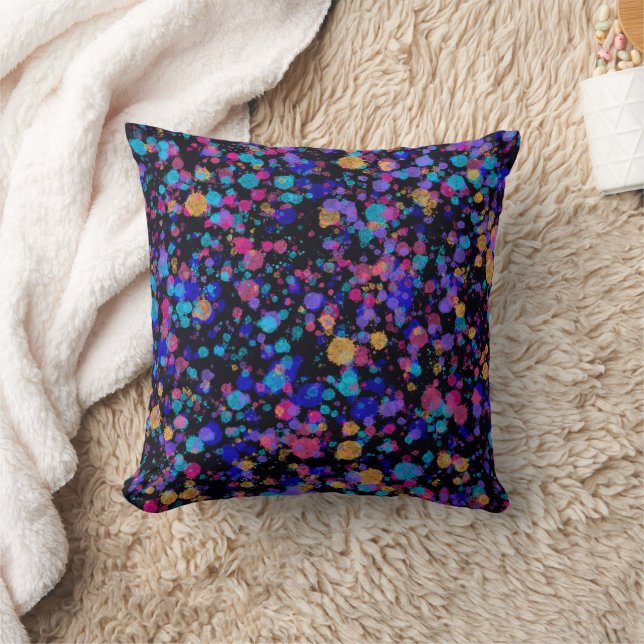 Abstract Print: Distant Galaxies Cushion (Blanket)