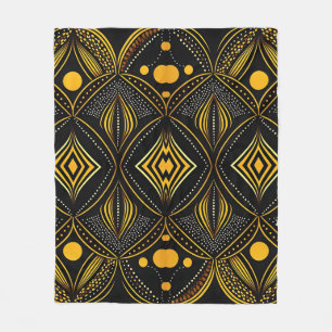 Abstract print  fleece blanket
