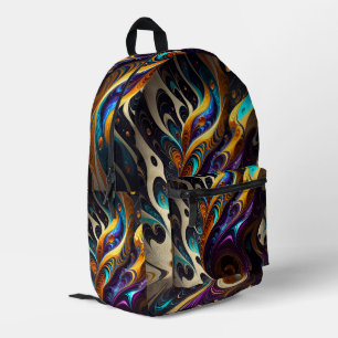 Abstract Printed Backpack