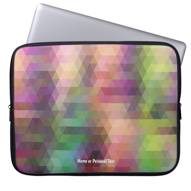 Abstract Prism Colorful Art Personal Laptop Cover (Front)