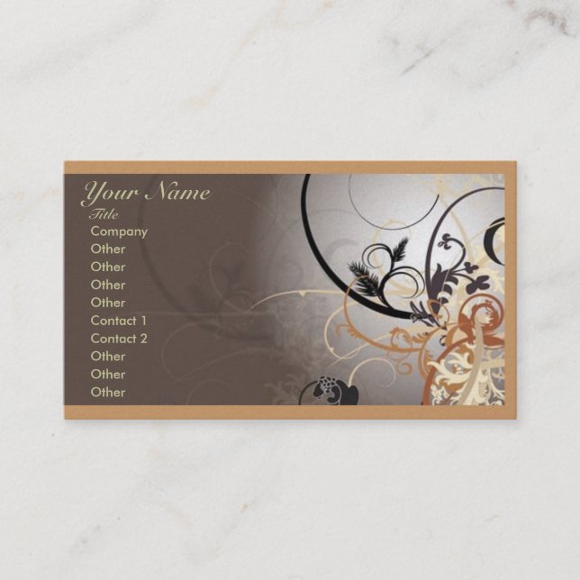 Abstract Professional Business Card two sided (Front)