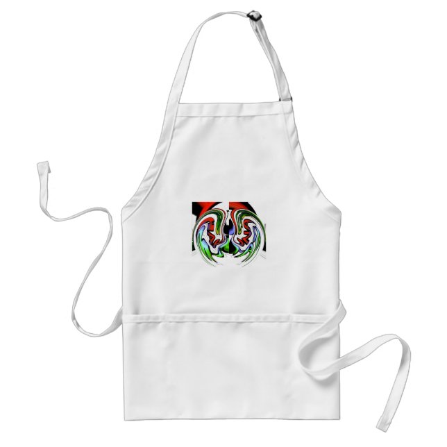 Abstract Profile Art Print Standard Apron (Front)