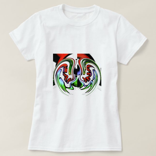 Abstract Profile Art Print T-Shirt (Design Front)