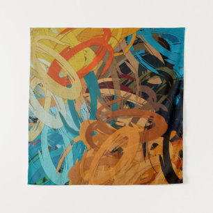 abstract psychedelic background from color chaotic tapestry