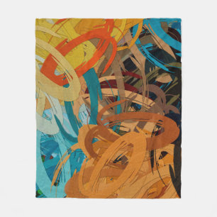 abstract psychedelic background from colour chaoti fleece blanket