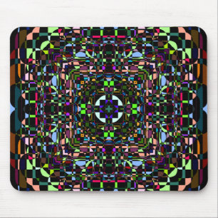 Abstract Psychedelic Background Mouse Mat