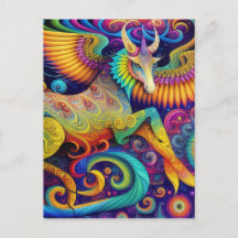 Abstract Psychedelic Creature Art