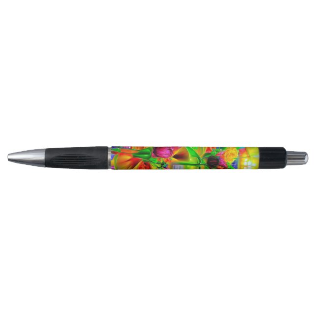 Abstract Psychedelic Flowers  (Front)