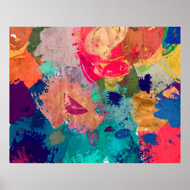 abstract psychedelic fractal background from blurr poster (Front)