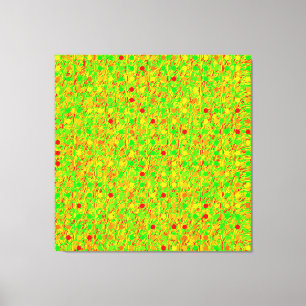 Abstract Psychedelic Geometric Pattern Canvas Print
