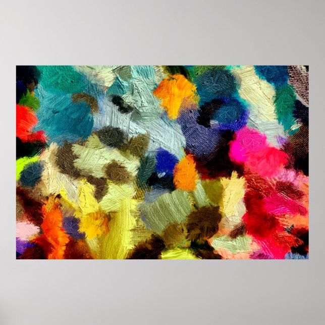 abstract psychedelic grunge background graphic sty poster (Front)