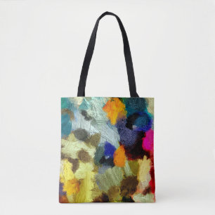abstract psychedelic grunge background graphic sty tote bag