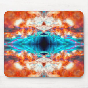Abstract psychedelic pattern mouse mat