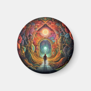 Abstract psychedelic portal   magnet