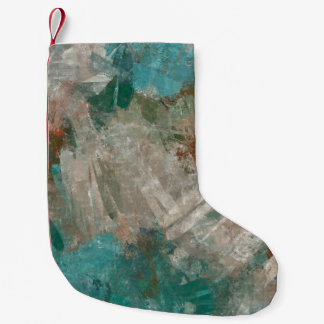 Abstract Psychedelic Strokes Texture. Small Christmas Stocking