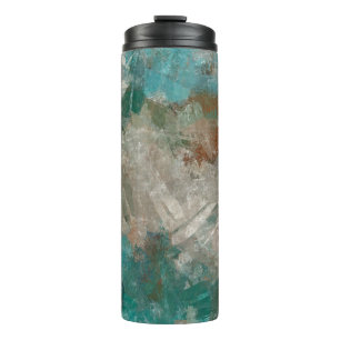 Abstract Psychedelic Strokes Texture. Thermal Tumbler