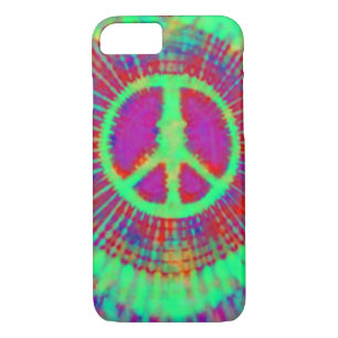 Abstract Psychedelic Tie-Dye Peace Sign iPhone 8/7 Case