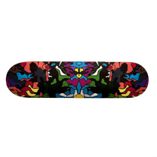 Abstract psychedelic trippy Medusa design Skateboard