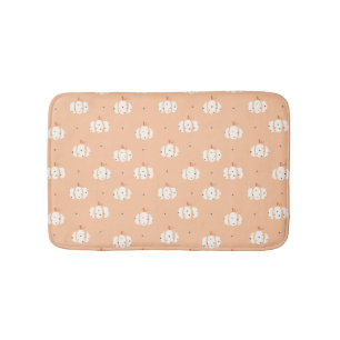 Abstract Pumpkin Pattern Bath Mat