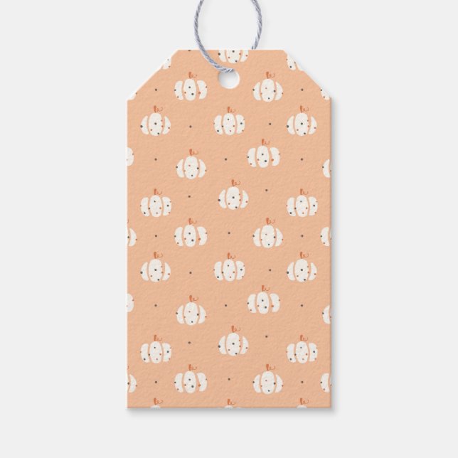Abstract Pumpkin Pattern Gift Tag (Front)