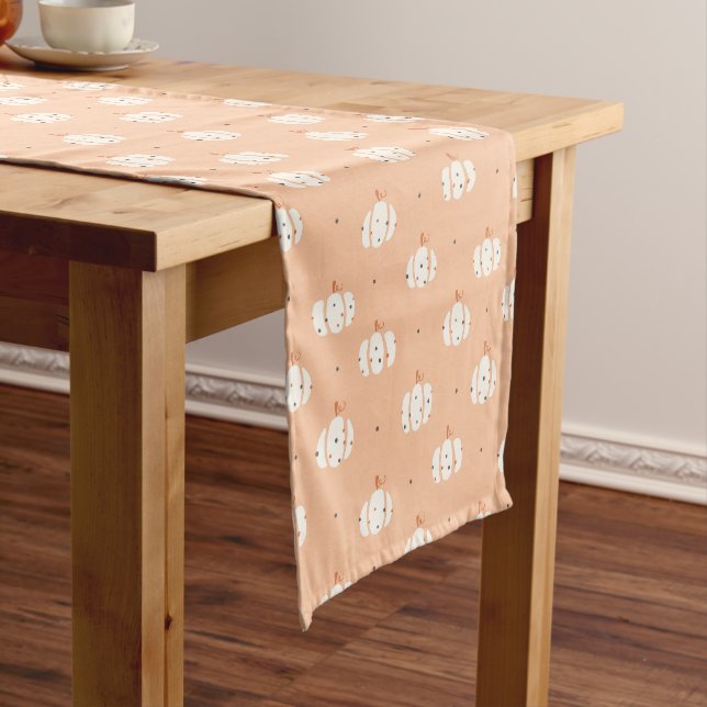 Abstract Pumpkin Pattern Table Runner (In Situ)