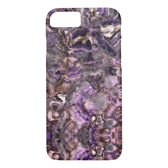 Abstract purple amethyst quartz marble granite  Case-Mate iPhone case (Back)