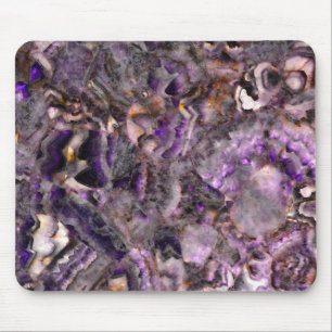 Abstract purple Amethyst Quartz, purple granite Mouse Mat