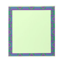 Abstract Purple and Green Pattern with Diamonds
