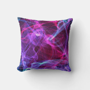 Abstract purple and pink Pillow Design